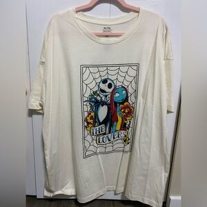 Plus size nightmare before Christmas graphic tee